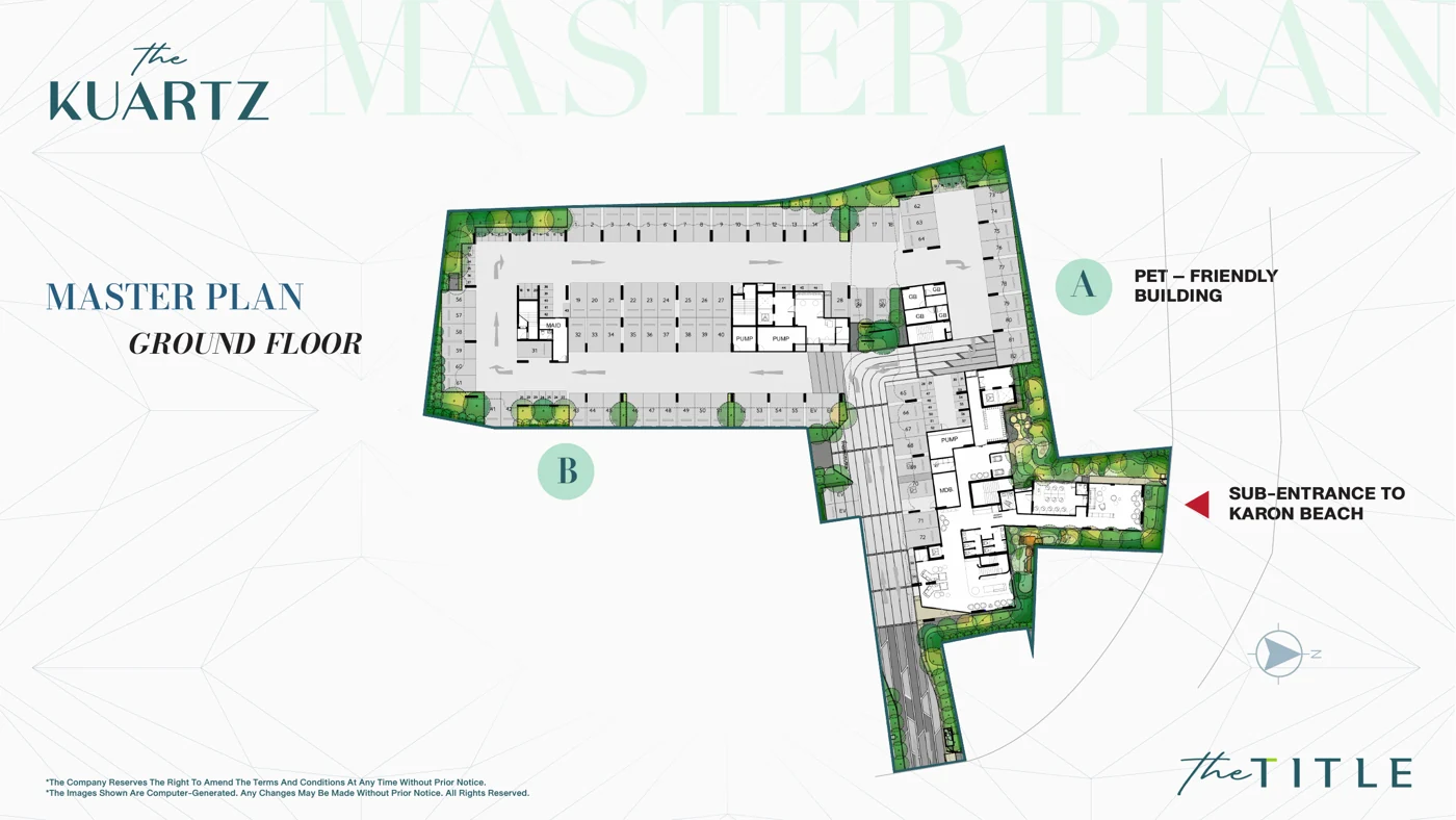 The Title KUARTZ master plan: ground floor