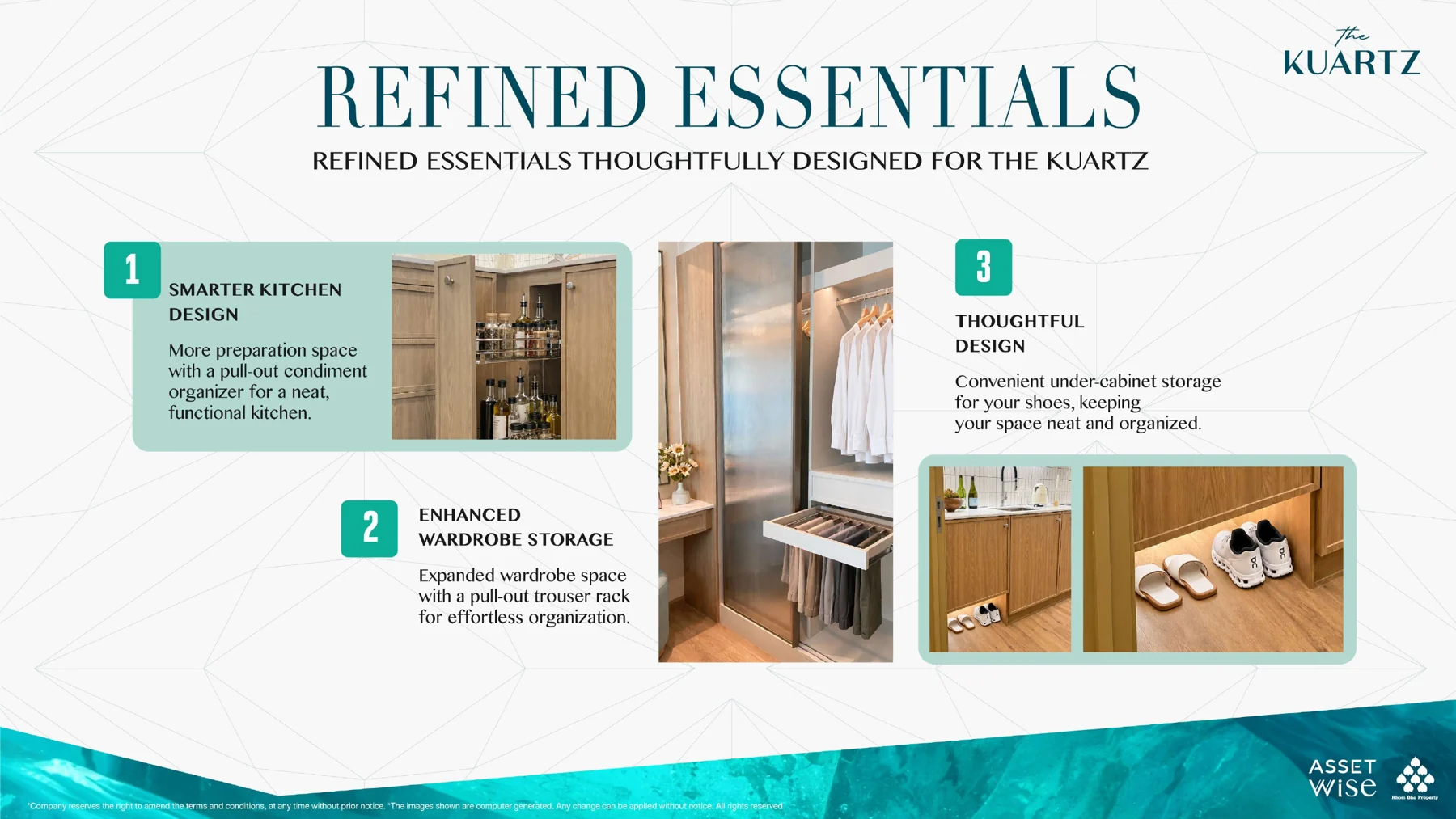 Storage design features for The Title KUARTZ residences
