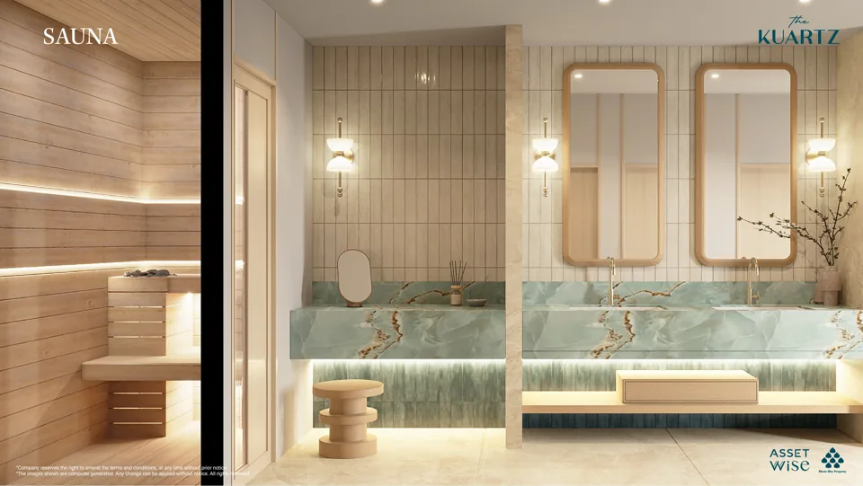 The Title KUARTZ artist’s impression: Sauna