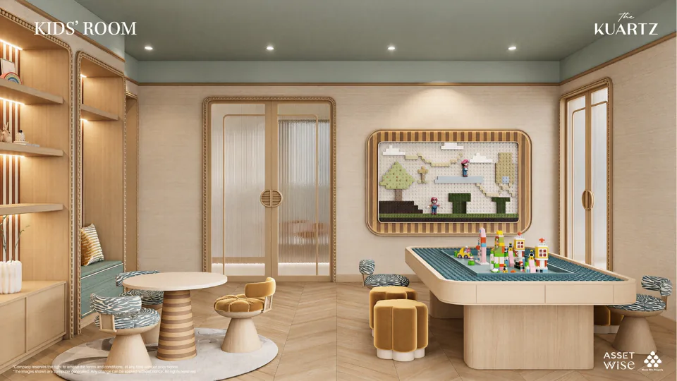 The Title KUARTZ artist’s impression: Kids’ room