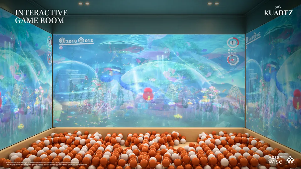 The Title KUARTZ artist’s impression: Interactive game room