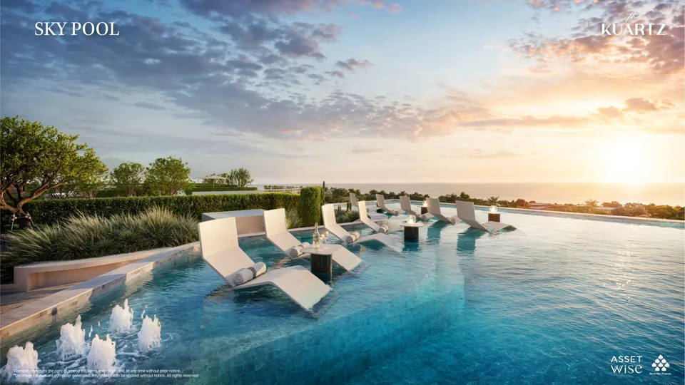 The Title KUARTZ artist’s impression: Rooftop Sky Pool